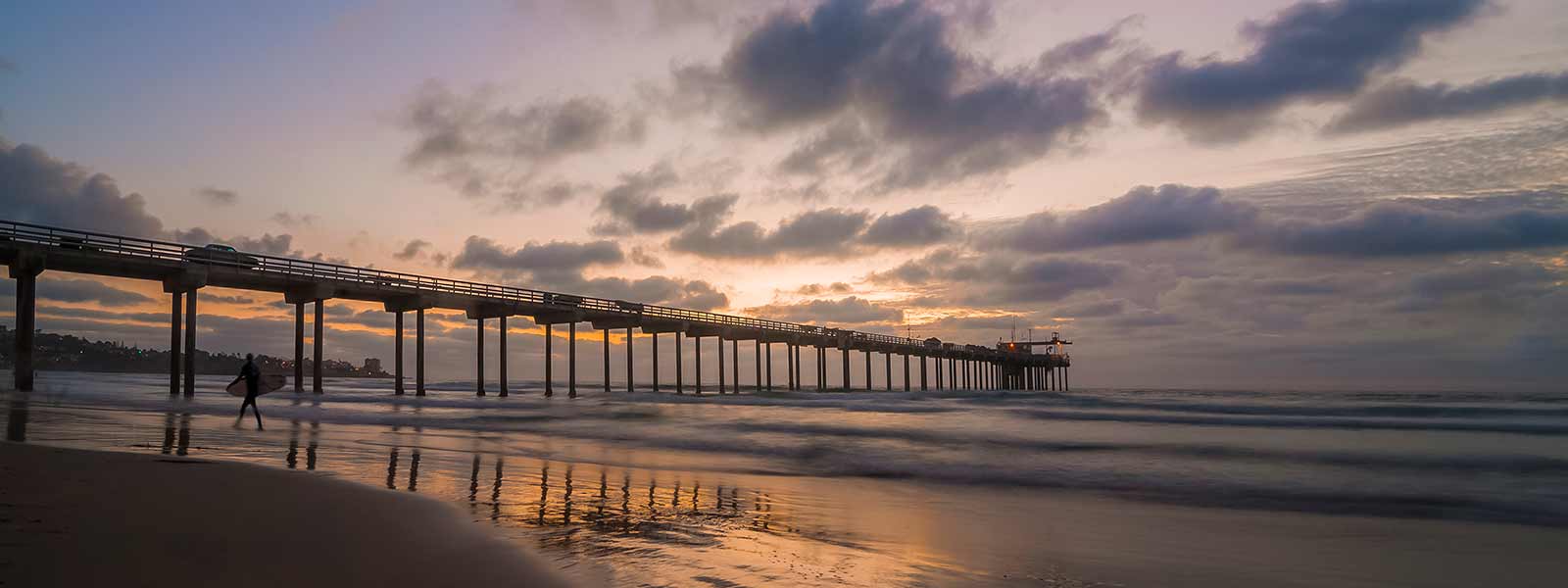 Scripps Pier at sunset