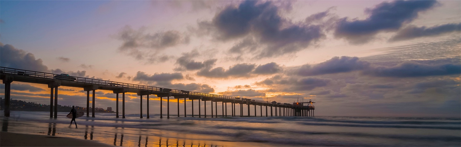 Scripps Pier at sunset